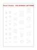 Paint Forge PFST012L STENCIL - ROMAN LETTERS